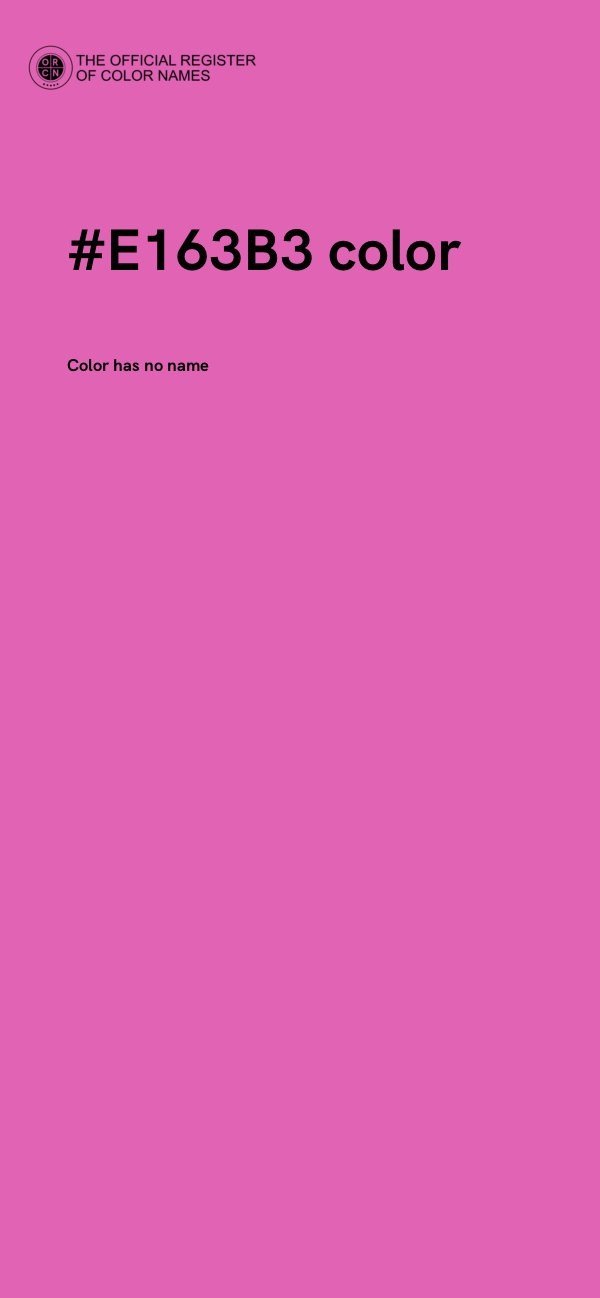 #E163B3 color image