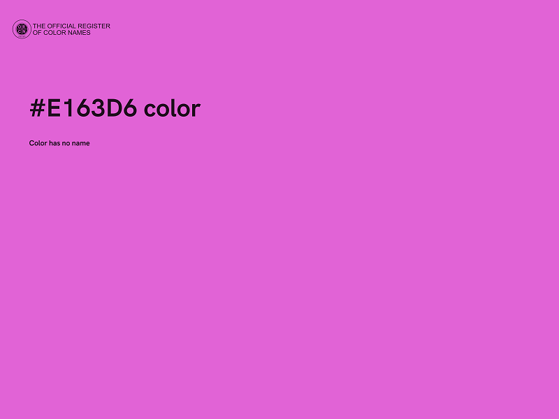 #E163D6 color image