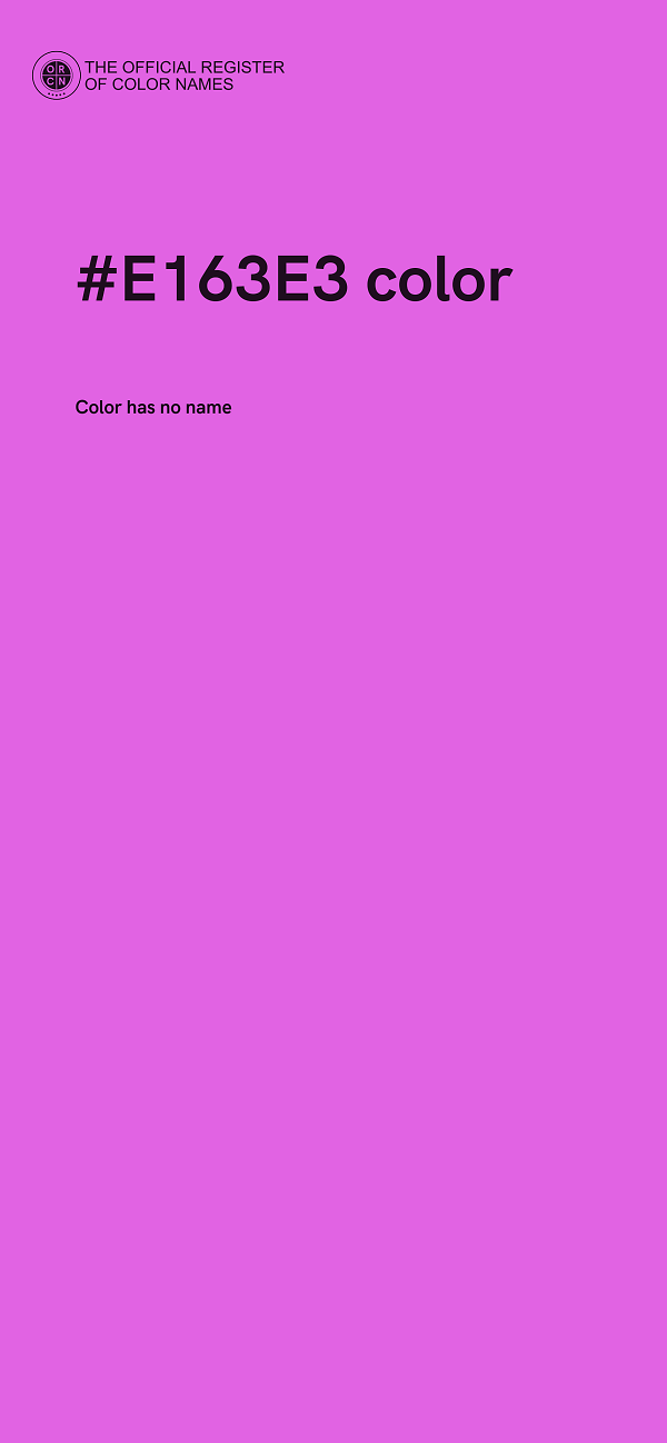 #E163E3 color image