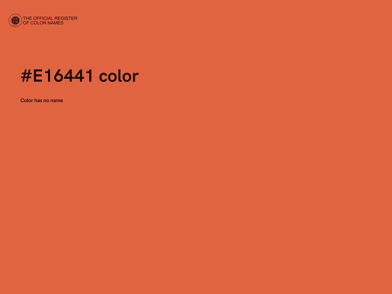 #E16441 color image