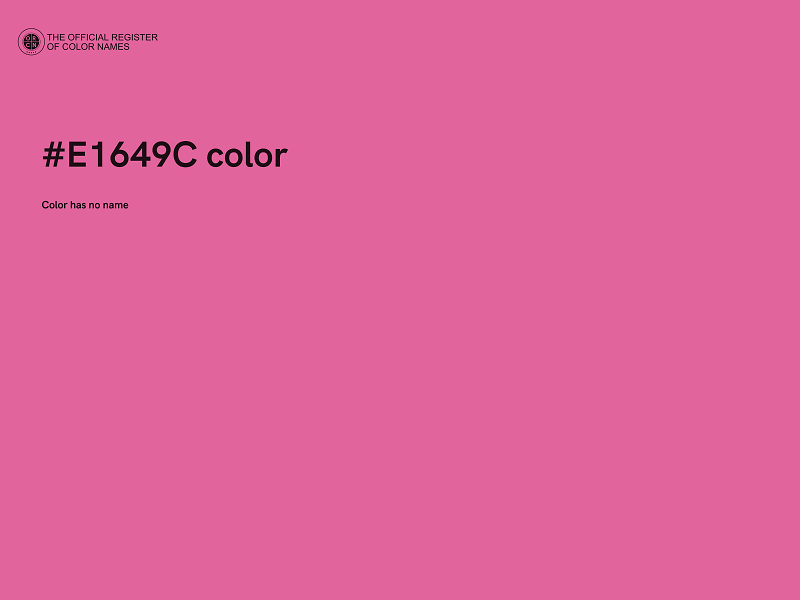 #E1649C color image