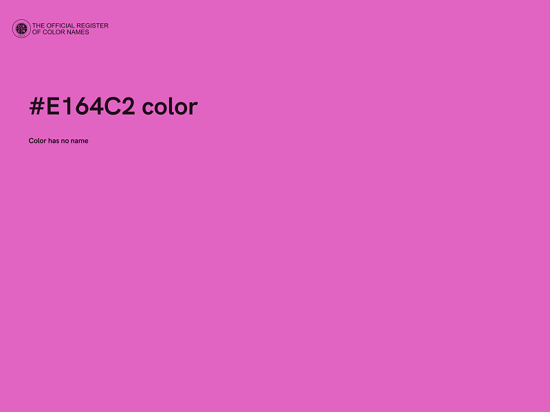 #E164C2 color image