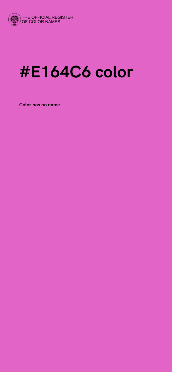#E164C6 color image