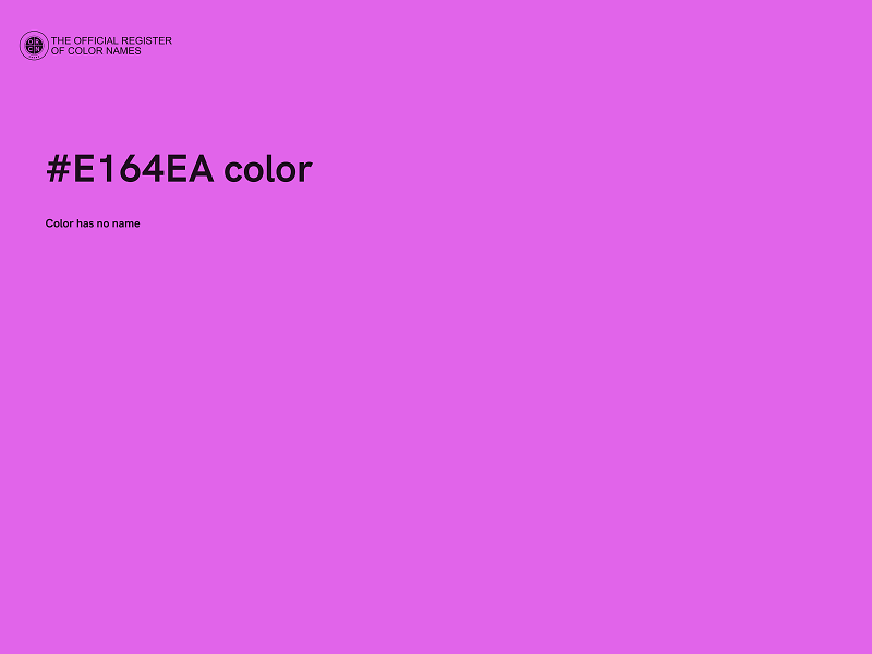 #E164EA color image