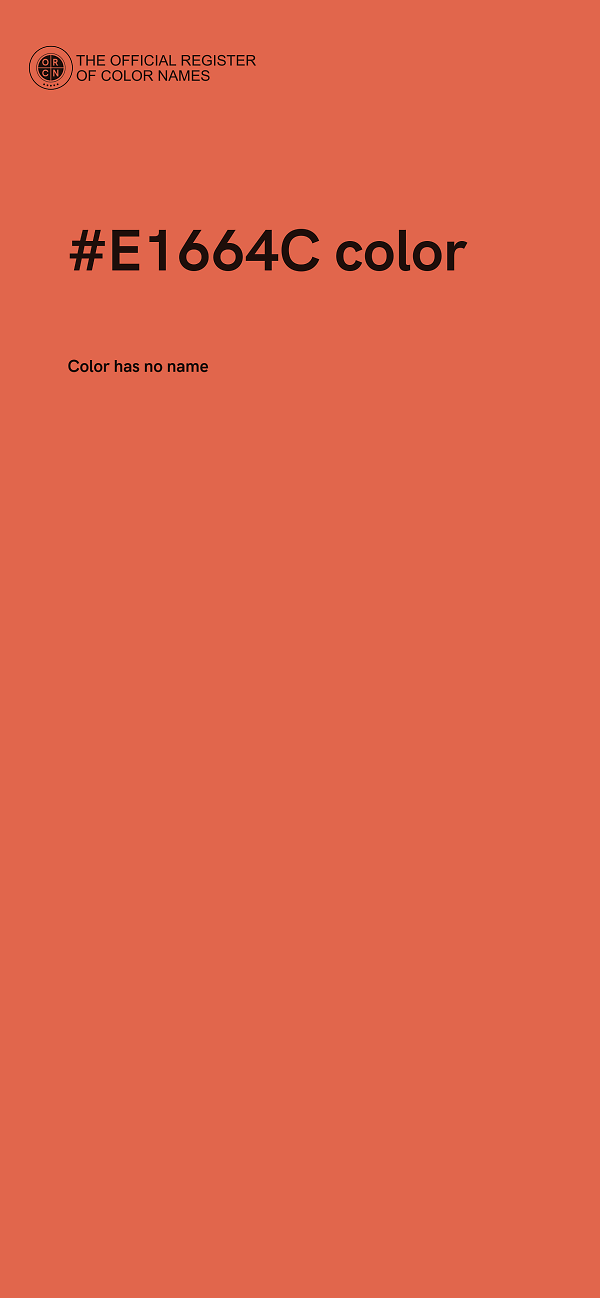 #E1664C color image