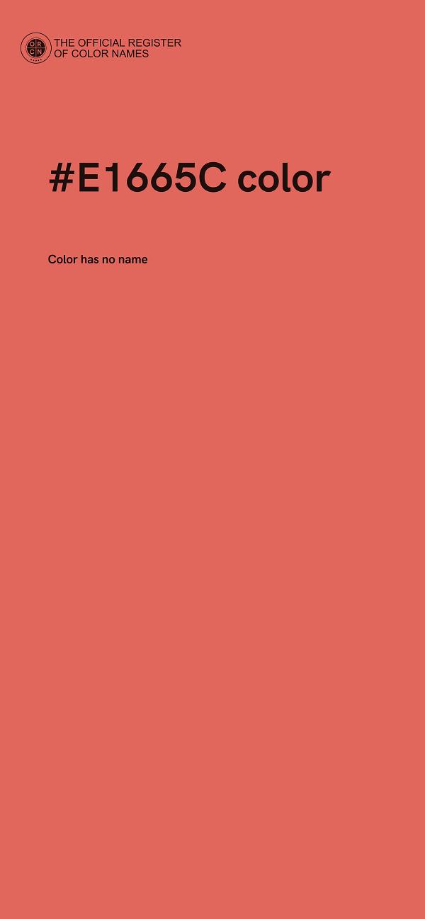 #E1665C color image