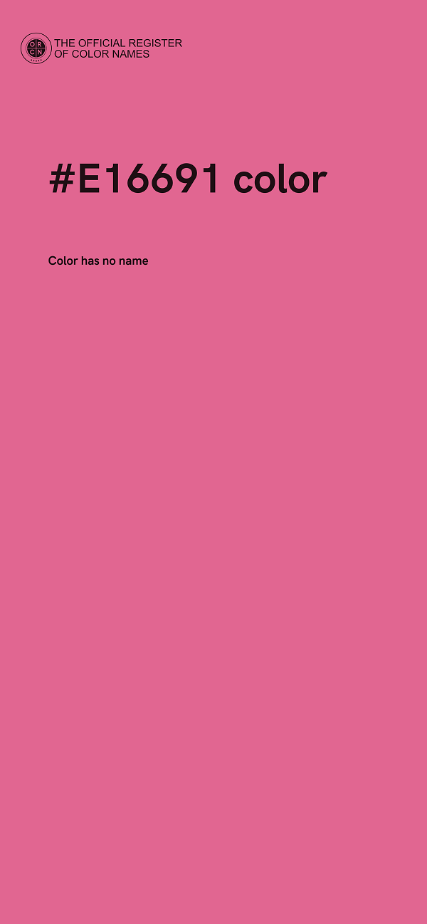 #E16691 color image
