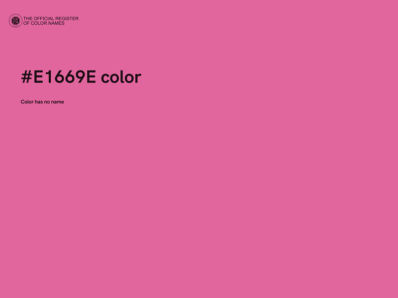 #E1669E color image