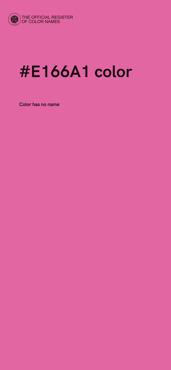 #E166A1 color image