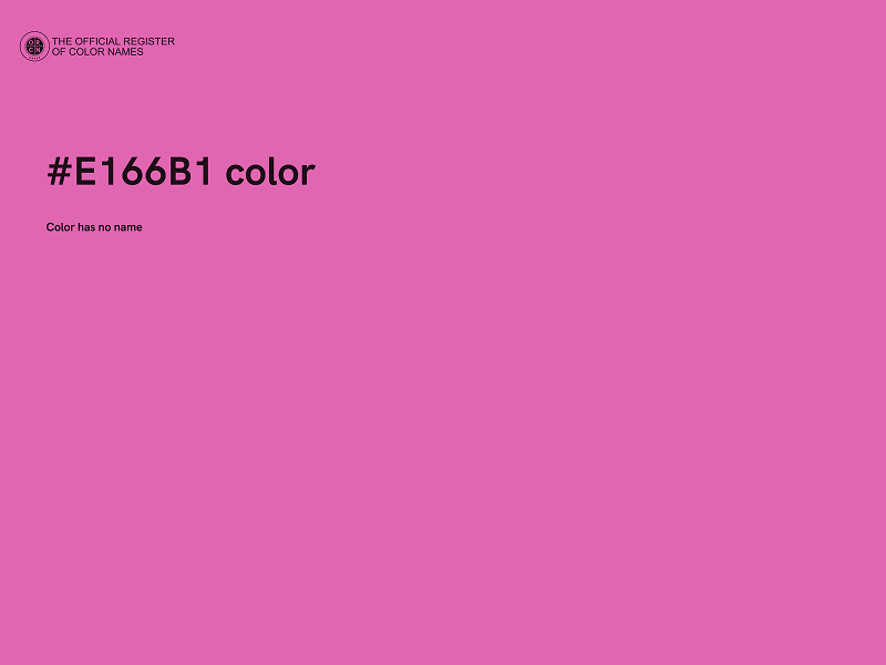 #E166B1 color image