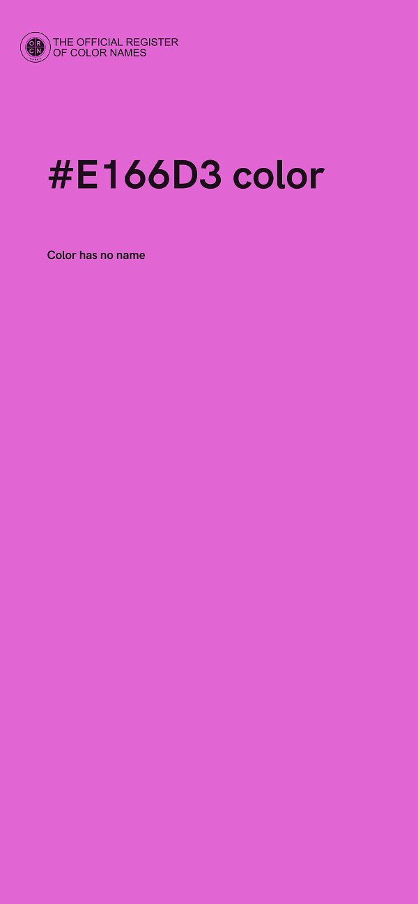 #E166D3 color image
