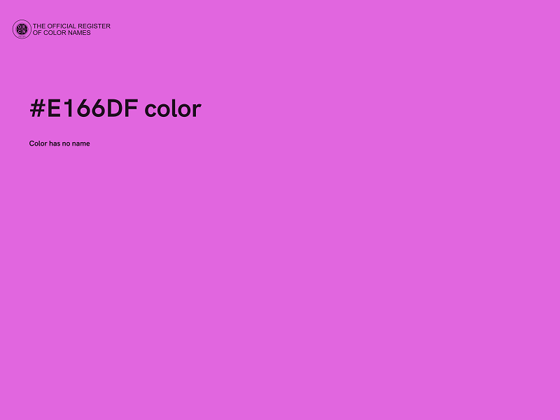 #E166DF color image