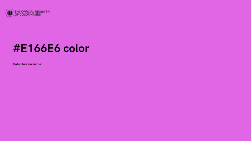 #E166E6 color image