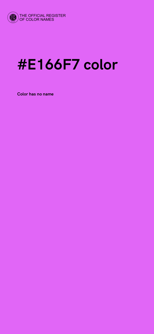 #E166F7 color image