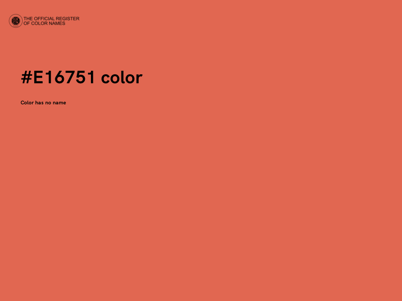 #E16751 color image