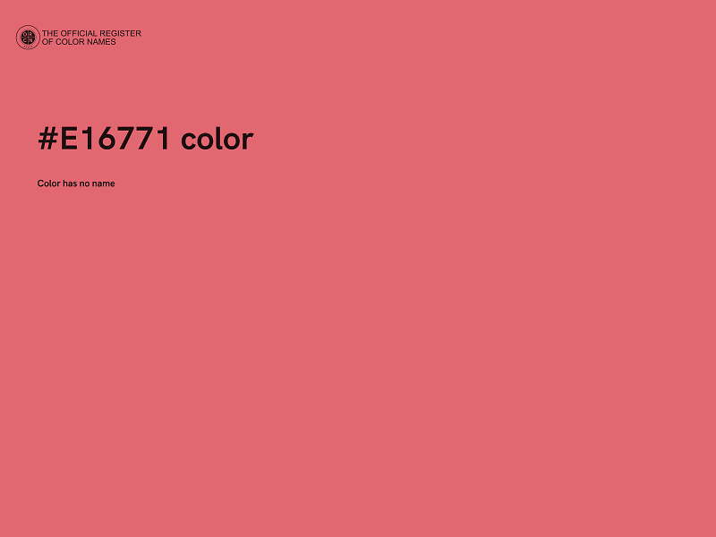 #E16771 color image