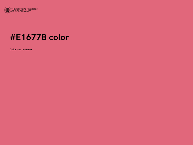 #E1677B color image