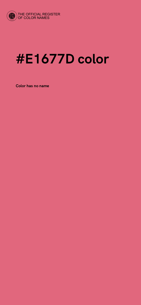 #E1677D color image