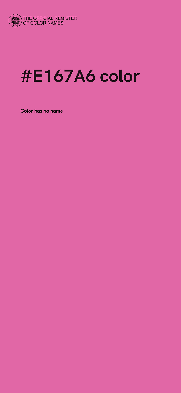 #E167A6 color image