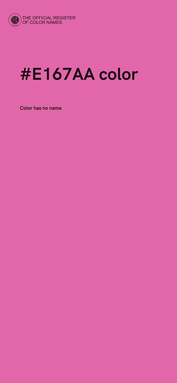 #E167AA color image