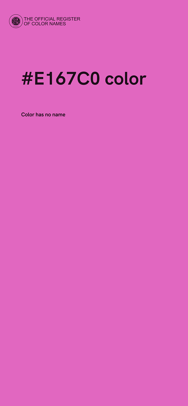 #E167C0 color image