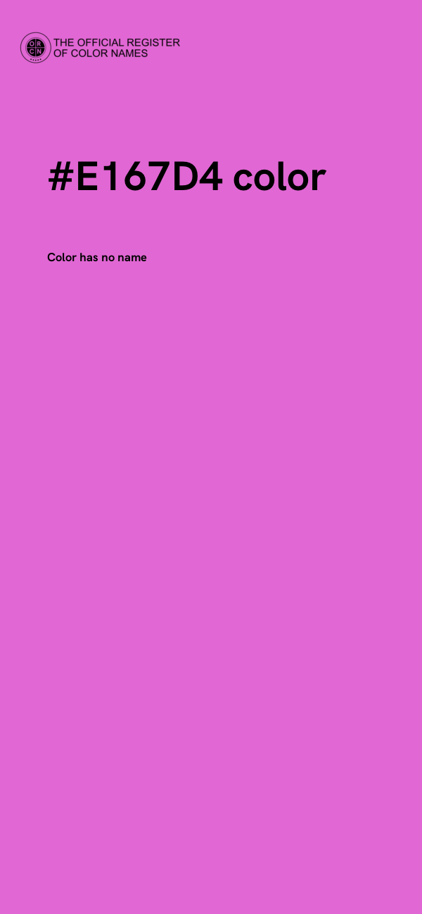 #E167D4 color image