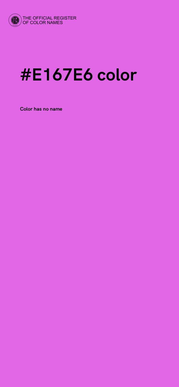 #E167E6 color image