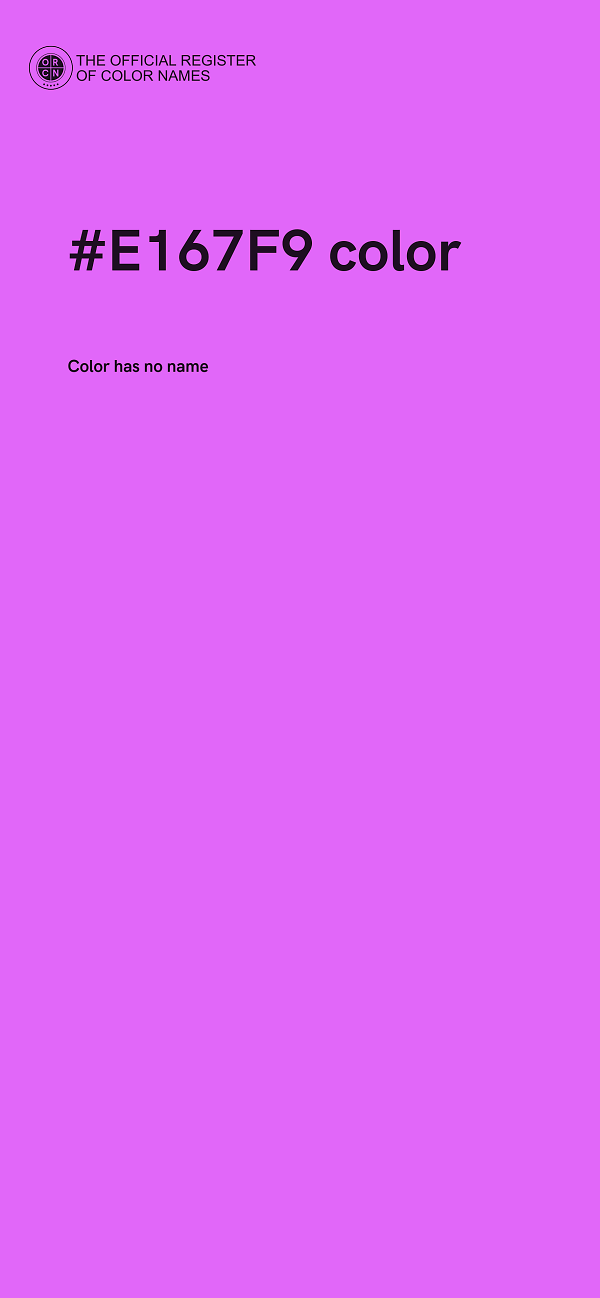 #E167F9 color image