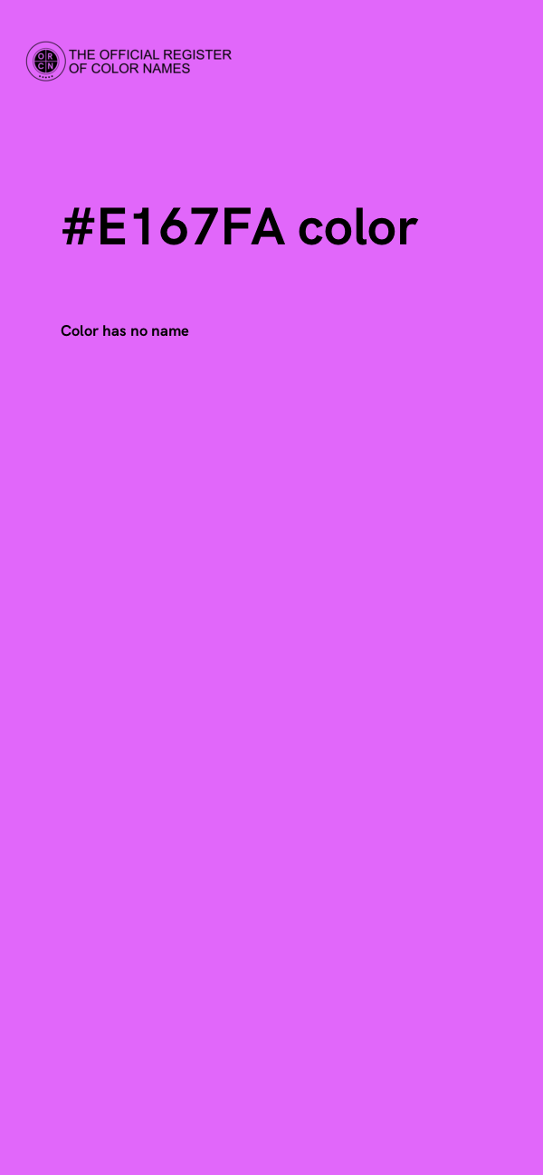 #E167FA color image
