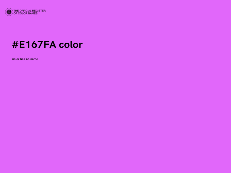 #E167FA color image