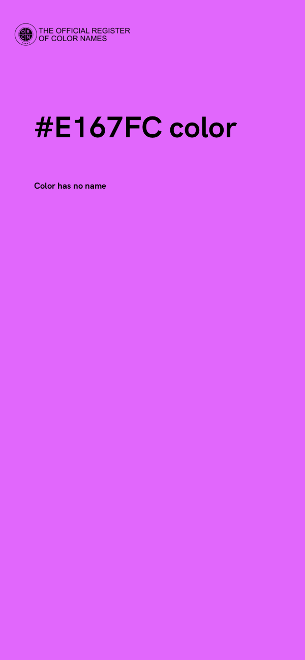 #E167FC color image