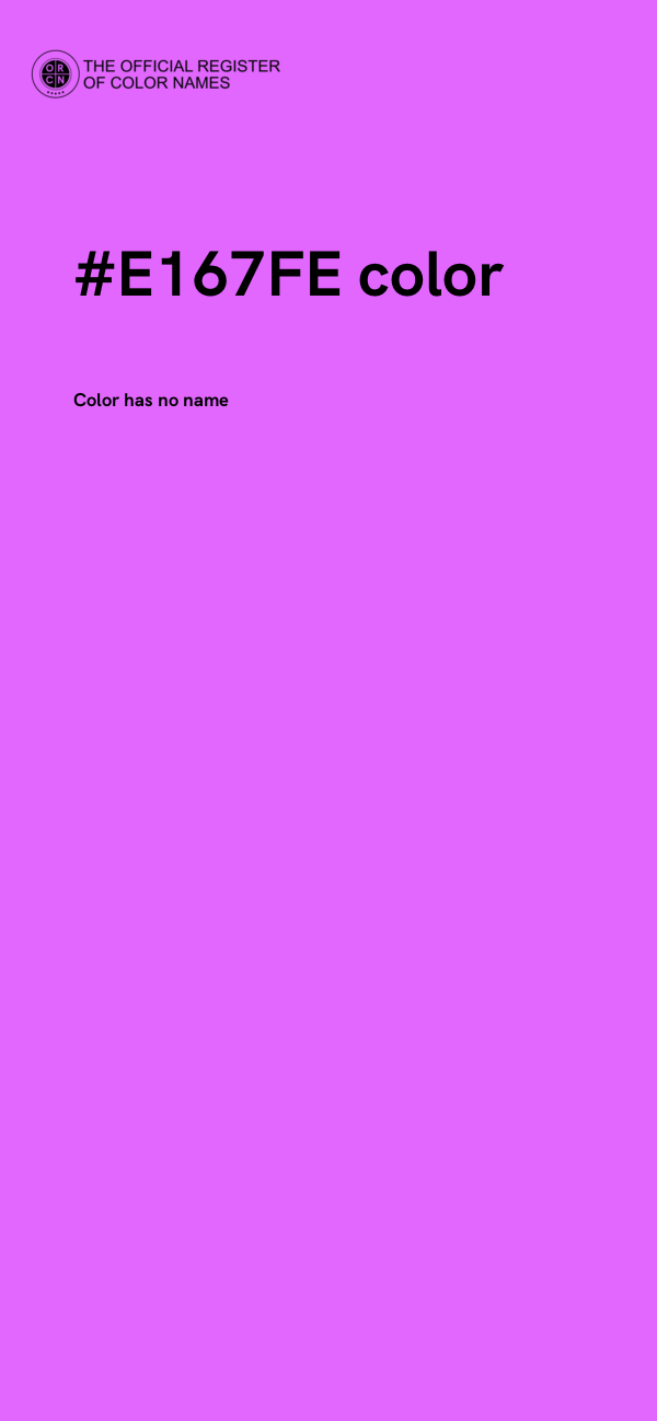#E167FE color image