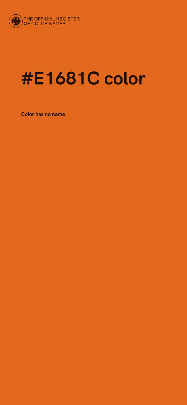 #E1681C color image