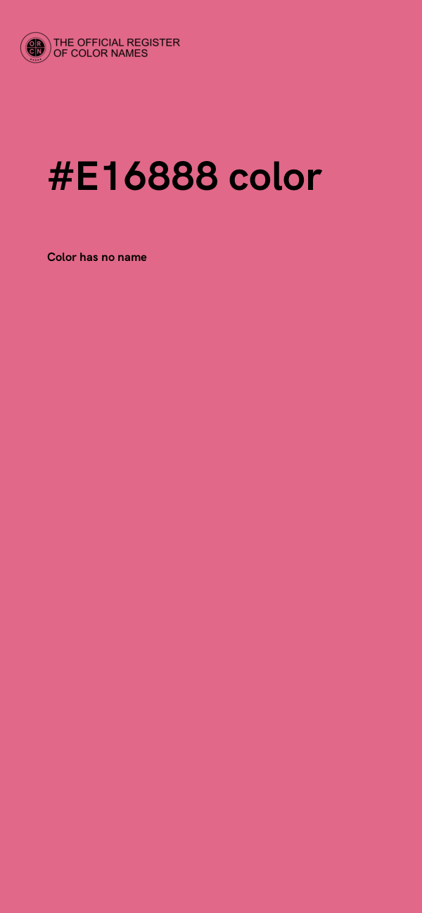 #E16888 color image