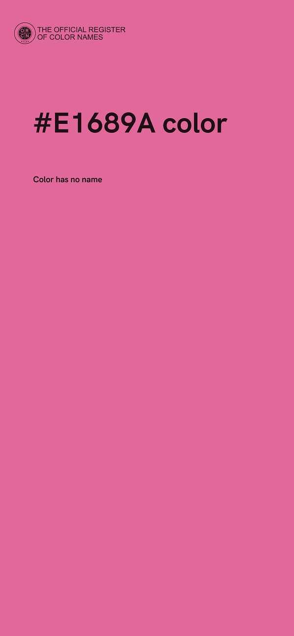 #E1689A color image