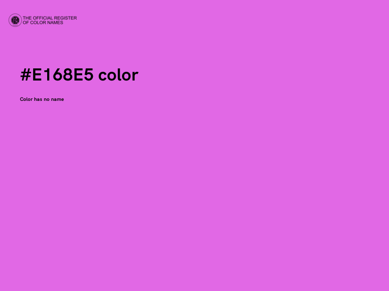 #E168E5 color image