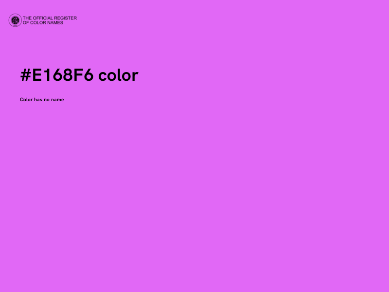 #E168F6 color image