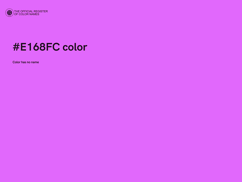 #E168FC color image