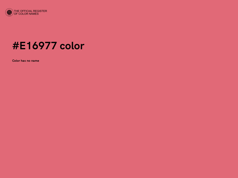 #E16977 color image