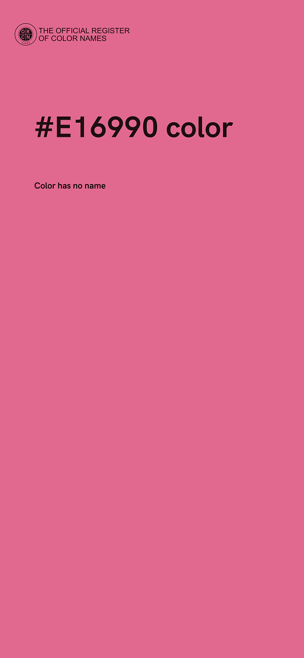 #E16990 color image