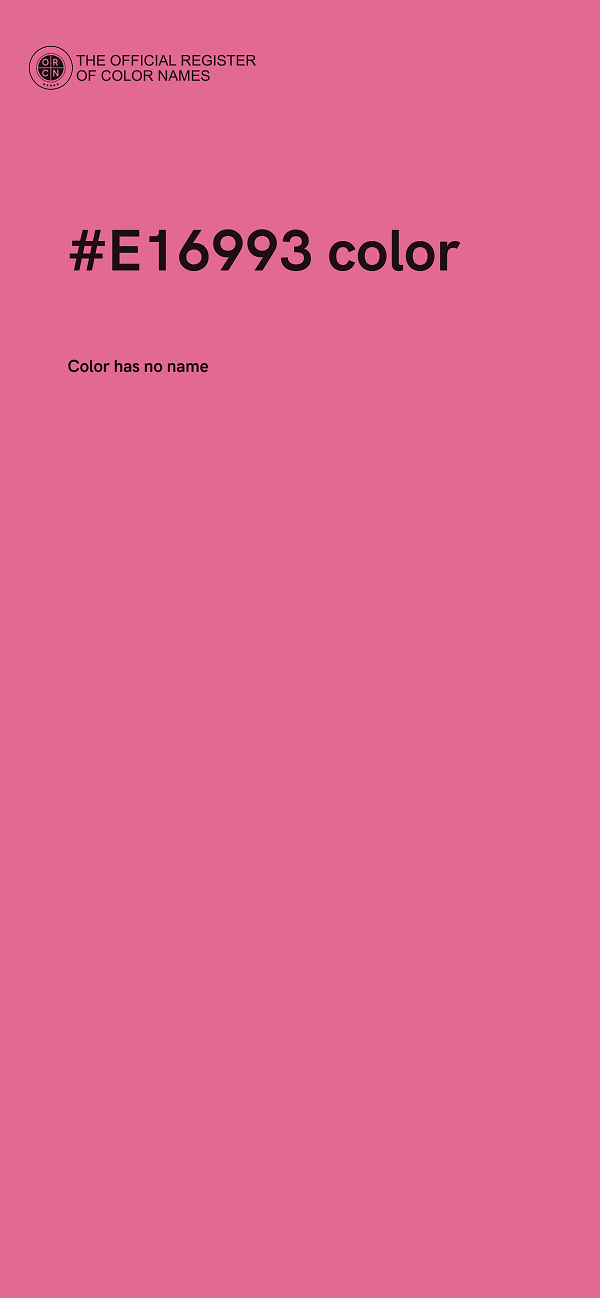 #E16993 color image