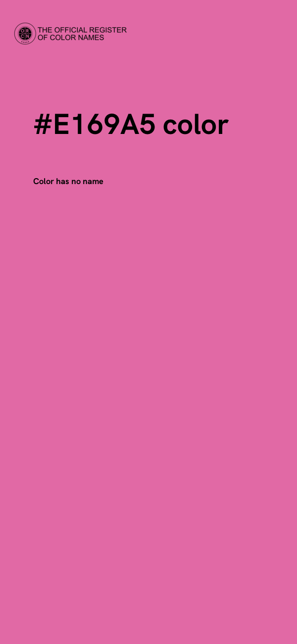 #E169A5 color image