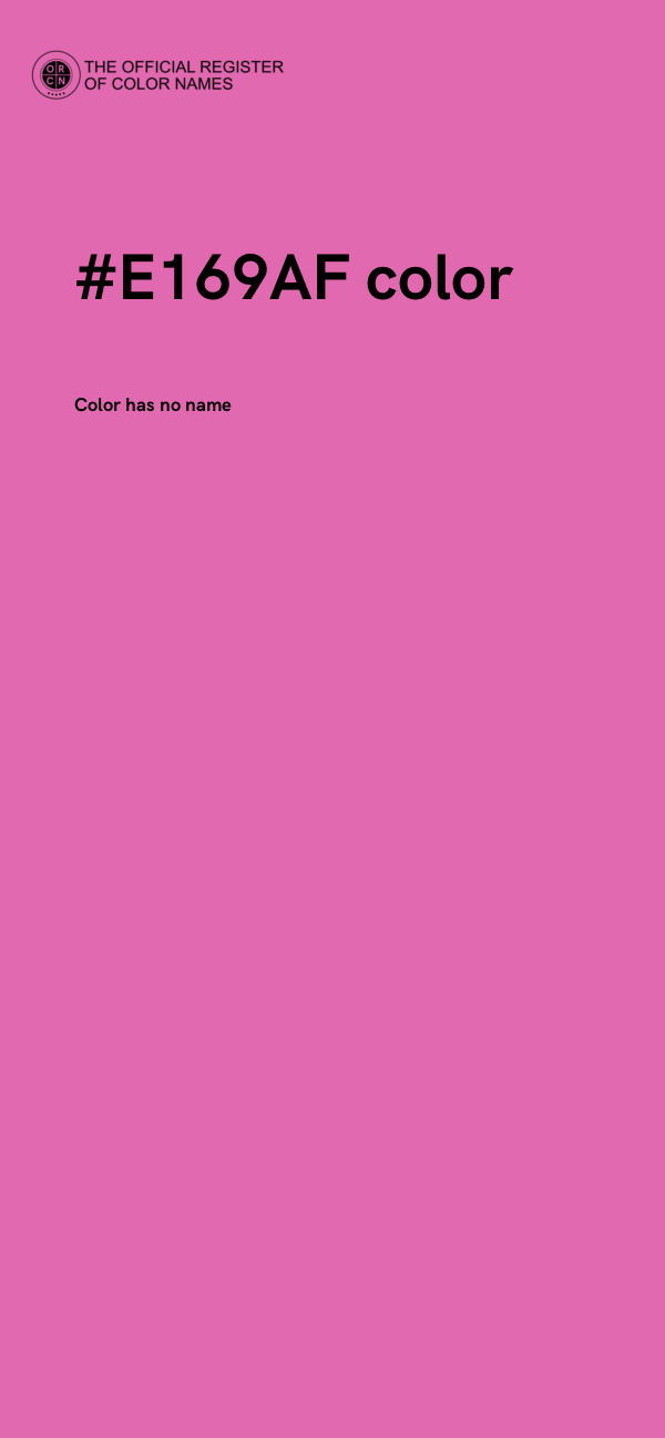 #E169AF color image