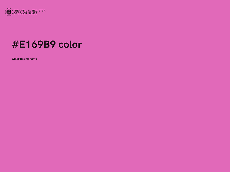 #E169B9 color image