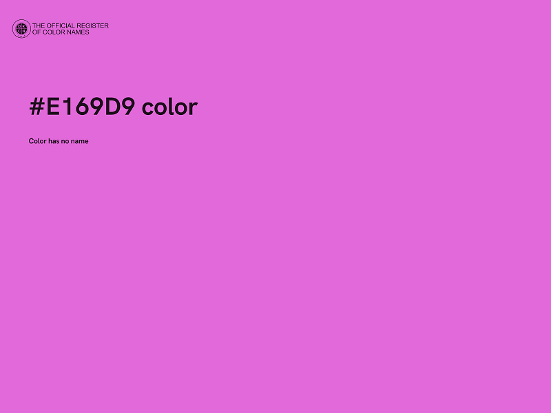 #E169D9 color image