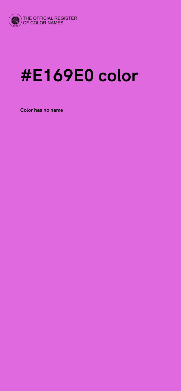 #E169E0 color image