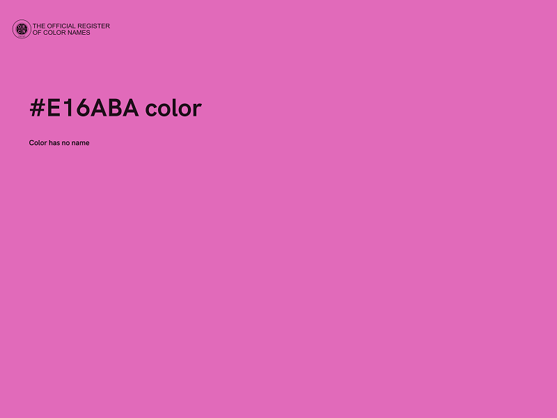 #E16ABA color image