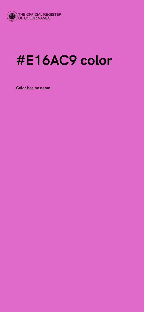 #E16AC9 color image