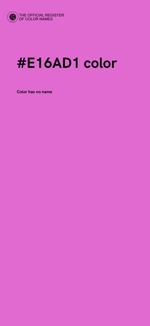 #E16AD1 color image