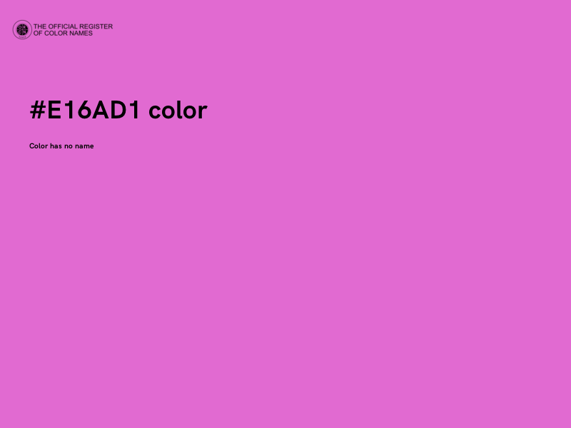 #E16AD1 color image